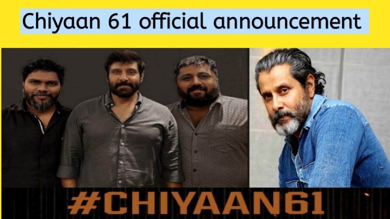 Chiyaan 61 official announcement | chiyaan 61 | chiyaan vikram | pa ranjith | vikram 61 |
