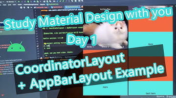 Android Material Design tutorial Day 1 CoordinatorLayout + AppBarLayout example step by step Kotlin