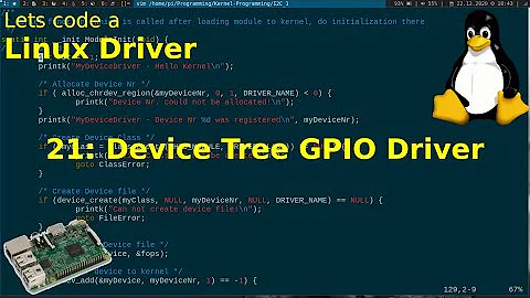Let's code a Linux Driver - 21: Device Tree GPIO Driver