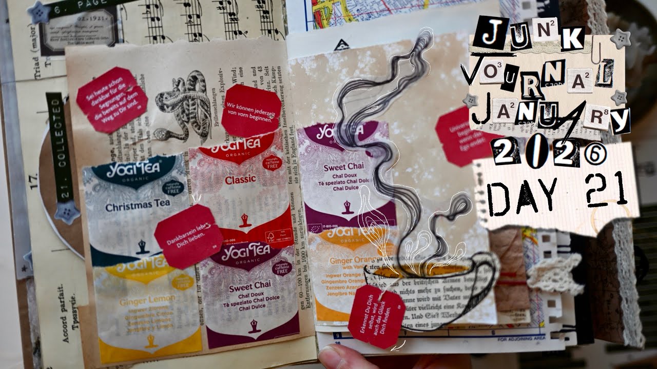 Создавайте произведения искусства из собранного хлама • День 21 • Дневник хлама, январь 2026 • 