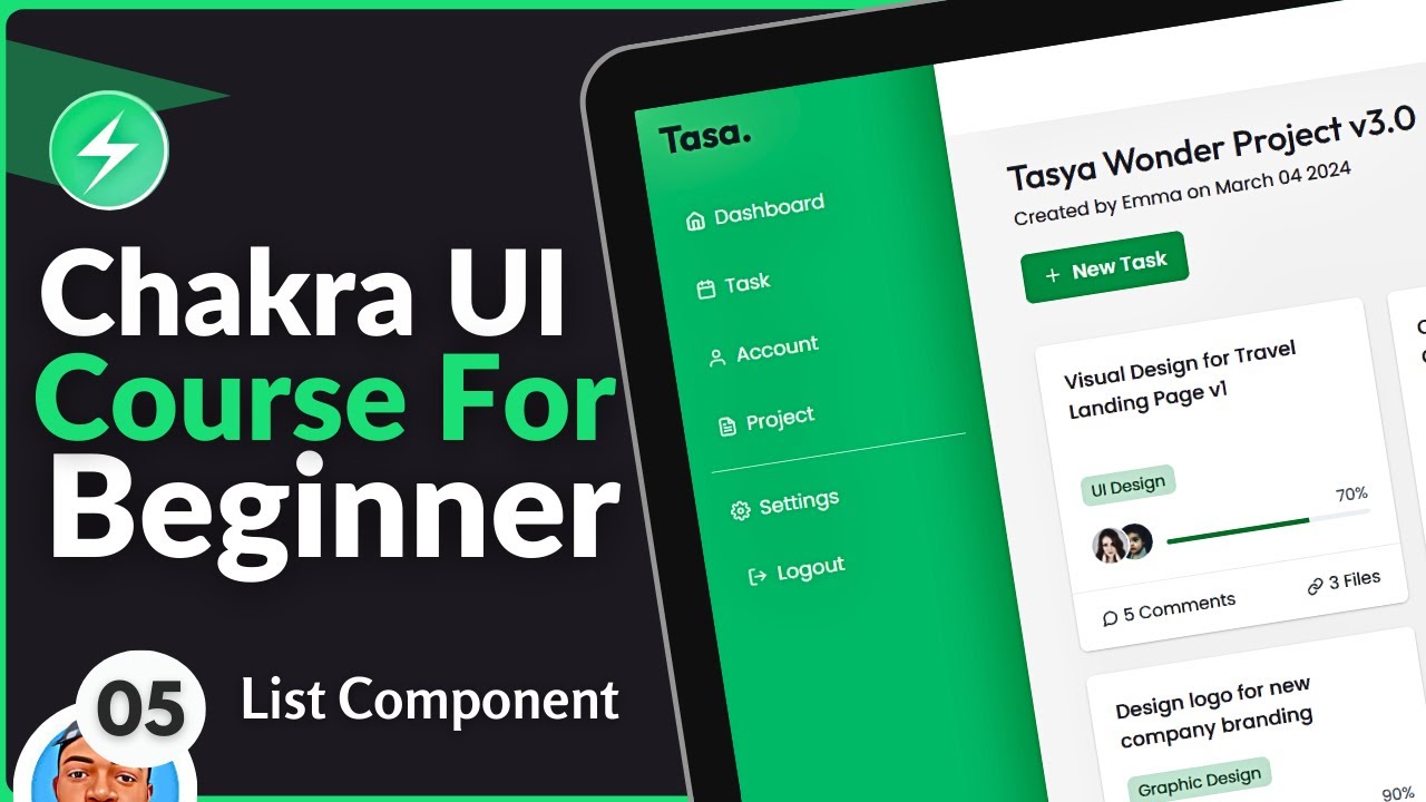 Chakra UI For Beginner Course #5 - List Component - YouTube