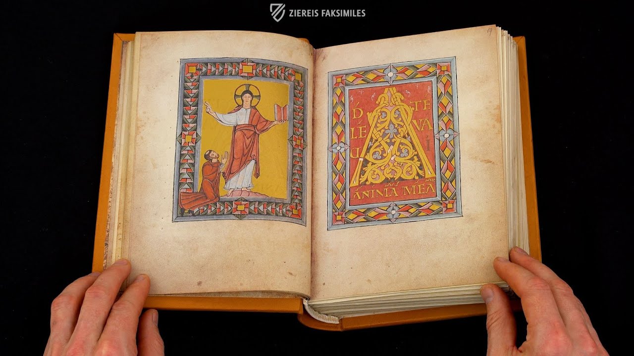 DAS ECHTERNACHER SAKRAMENTAR UND ANTIPHONAR - Blättern im Faksimile (4k / UHD)