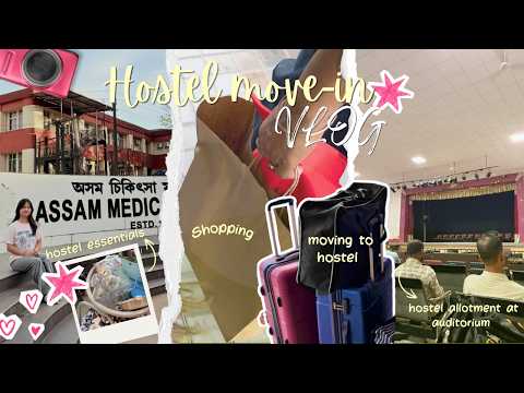 I Finally Moved Into My Medical College Hostel🩺 | Hostel Allotment + Shopping🛍️+ Room Setup🛏️