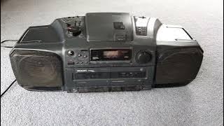 Phillips - Stereo - Double Tape Deck, Radio and CD Player