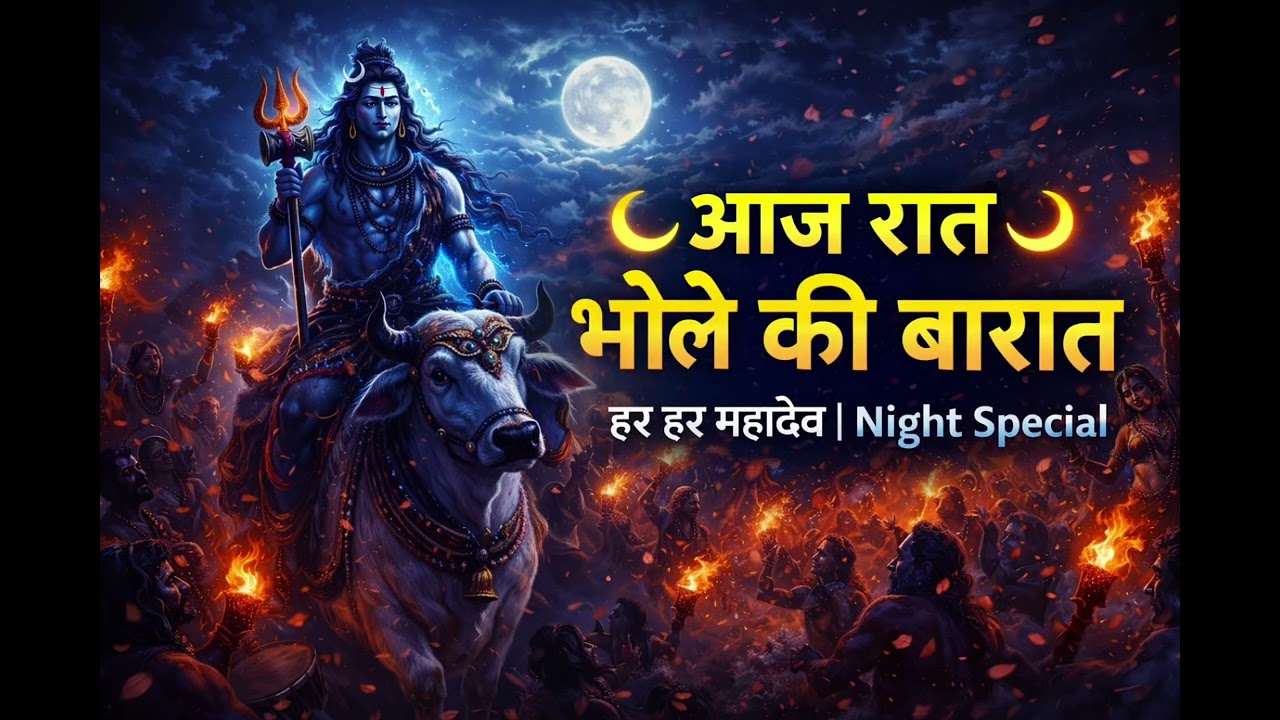 आज रात भोले की बारातहर हर महादेव | Night Special #song #trendingvideo #todayspecial #viral #bolenath