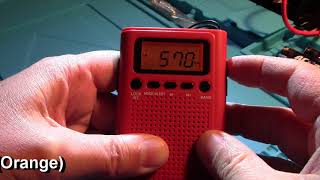 Vondior Weather Radio LED Display Backlight Change MOD Vondior Battery Backup Modification Radio Mod