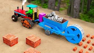 Top most mini creatives science projects #2 Sunfarming | Diy tractor mini Bricks Making Machine
