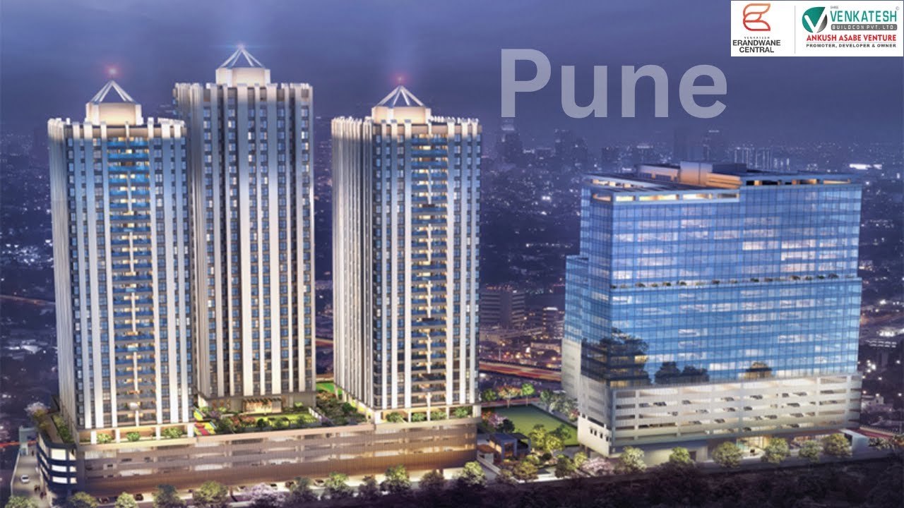 2, 3, 4 BHK Spacious Flats | Venkatesh Erandwane Central | Tallest Building Pune | Pune Properties