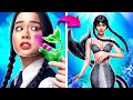 Transformação Extrema de Wandinha Addams para Sereia!