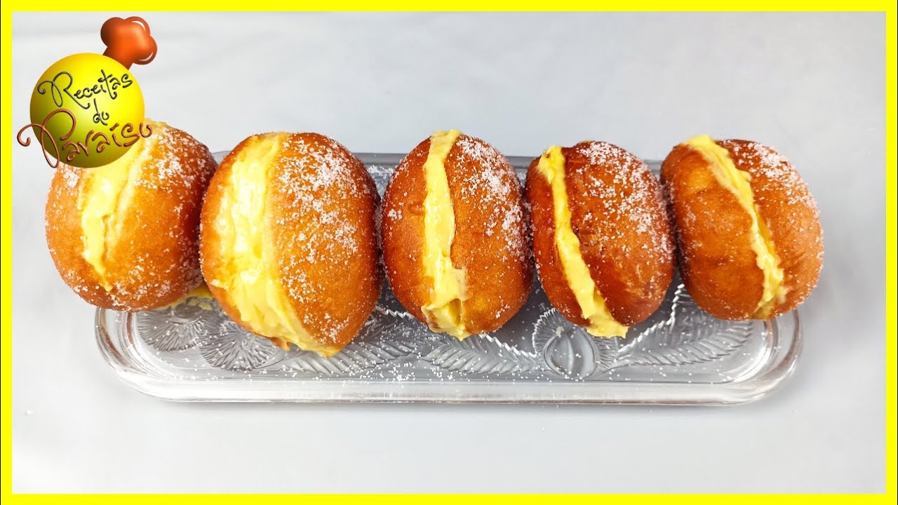 BOLAS DE BERLIM / SONHOS DE PADARIA | 🍎  Receitas do Paraíso