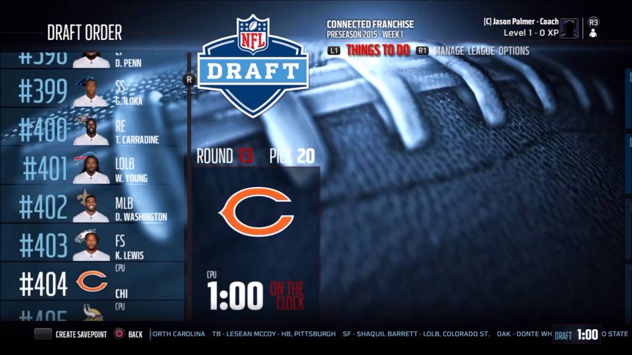 Madden 16 Connected Franchise (Fantasy Draft) Episode 1 - Draft Time!