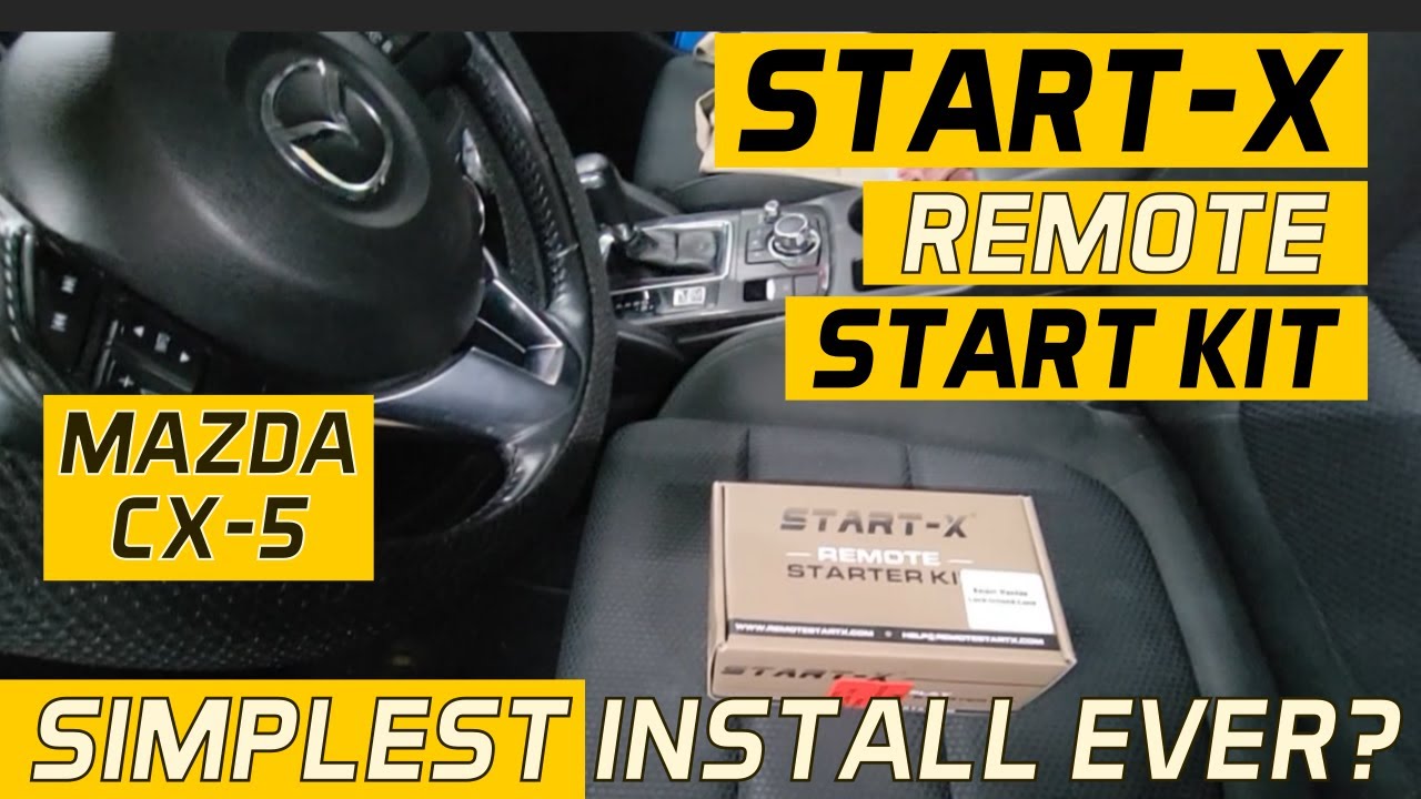 Полная установка системы дистанционного запуска Start-X на Mazda CX-5