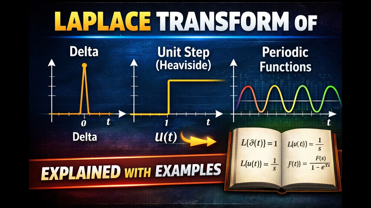Laplace Transform of Delta, Unit Step (Heaviside), and Periodic ...