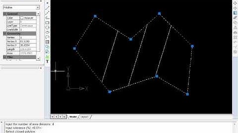 BabaCAD area split command for parcels equal split