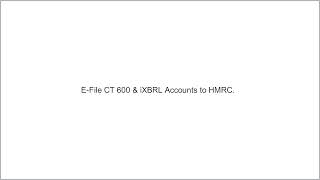E-File CT 600 & iXBRL Accounts to HMRC Profile