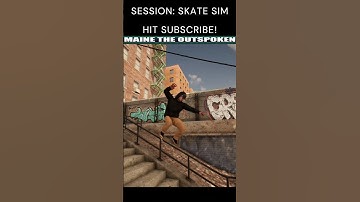 SESSION: Skate Sim - Double Rail Grind! #sessionskatesim #skateboarding #shorts #gamingshorts
