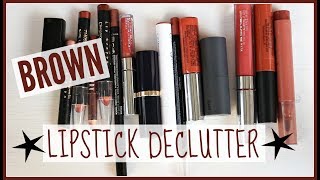 KonMari Lipstick Declutter | Part 3- Browns