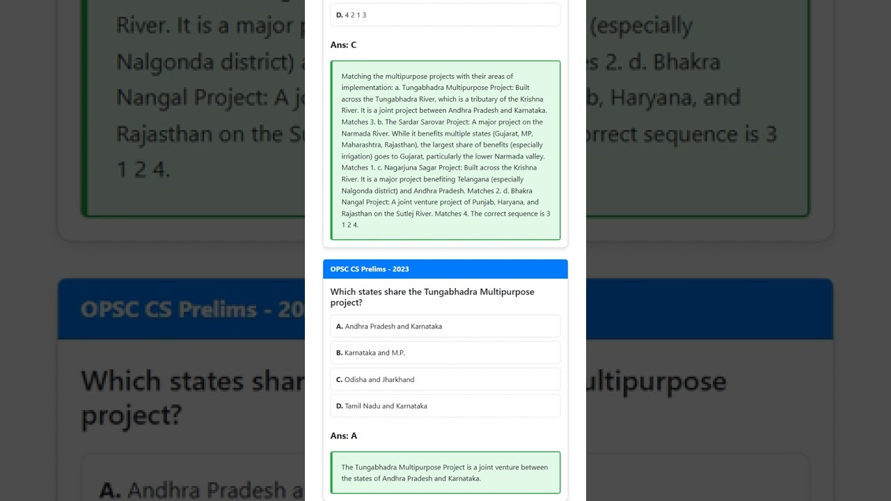 Major Multi-Purpose Projects: Case Studies e.g., DVC, Bhakra-Nangal, Hirakud