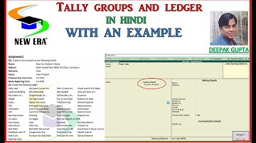 Ledger & Group creation on Tally By deepak Gupta