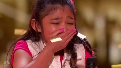 Angelica Hale: GOLDEN BUZZER after Burning Down AGT with "GIRL ON FIRE" | America's Got Talent