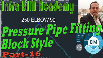 Utility-part-16 Create Pressure Pipe Fitting Style Infra Bim Academy Civil 3d ashraf Baig