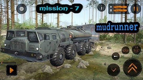 mudrunner mobile || gameplay || cross a river || mission - 7