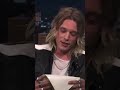 Stranger Things' Jamie Campbell Bower reads hilarious question from co-star Jake Connelly #shorts