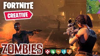 Town and Kino Der Toten Black Ops Zombie maps (Fortnite)