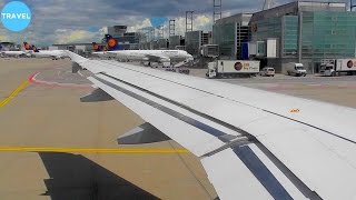 WINDY! Lufthansa A319 Stormy Departure from Frankfurt Am Main!