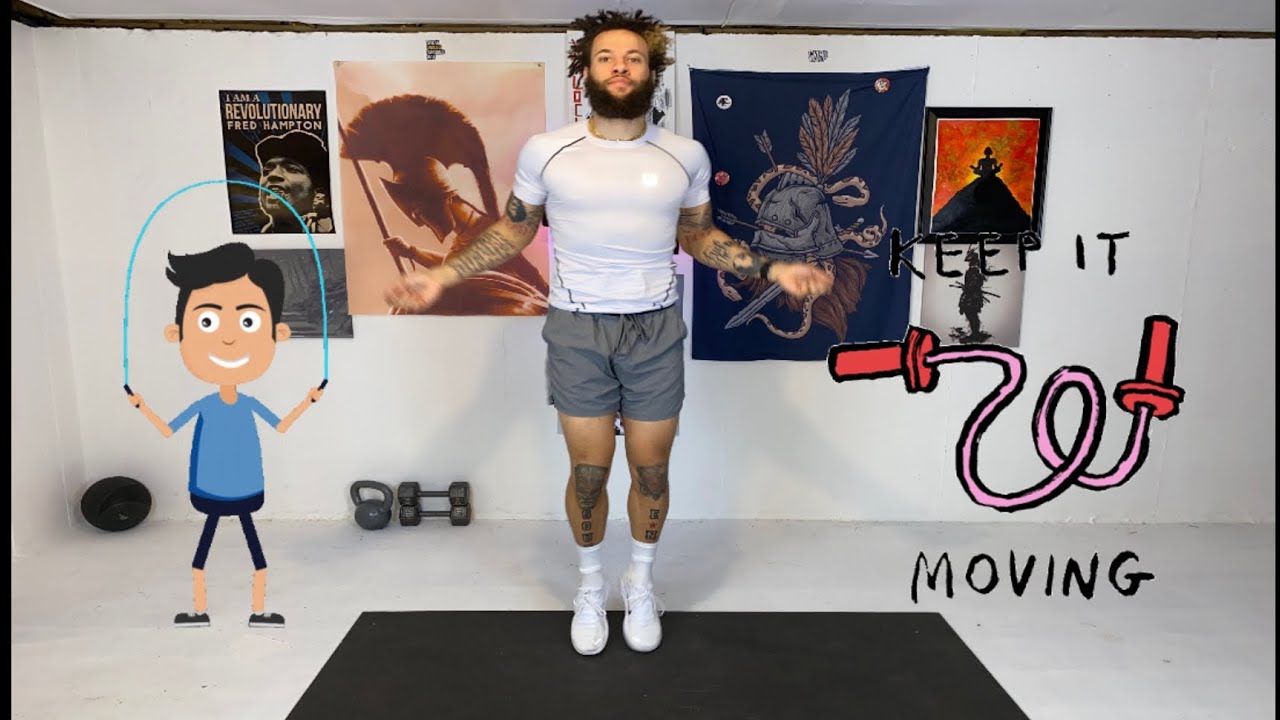 10 MINUTE FAT BURNING JUMP ROPE ROUTINE! NO EQUIPMENT FOLLOW ALONG