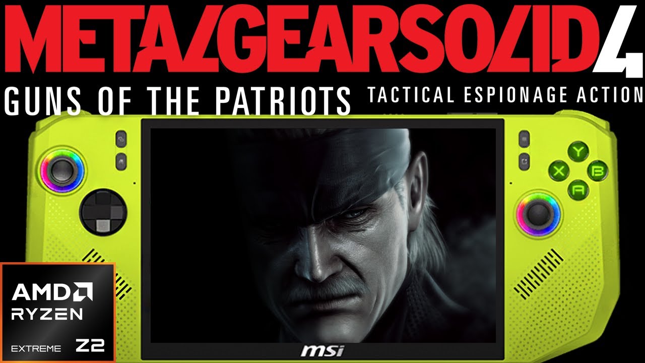 Metal Gear Solid 4 MSI Claw A8 Ryzen Z2 Extreme Performance: RPCS3