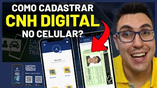 COMO CADASTRAR CNH DIGITAL NO CELULAR? 2023 - CARTEIRA DE HABILITAÇÃO NO CELULAR