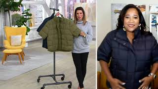 Centigrade Quilted Elbow-Sleeve Puffer Jacket on QVC