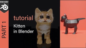 3d cat in Blender - tutorial with comments - part1
