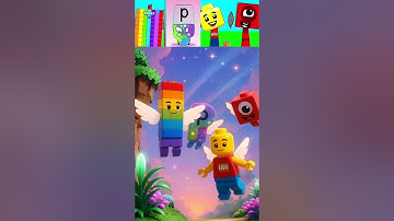 Sprunki-OC Blockie 72 X Alphabet P X Lego X Number Block 1 are flying through wings #sprunki
