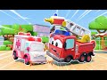 AMBULANCE CRASHES into FIRE TRUCK|Emergency Vehicles for Kids|Car repair