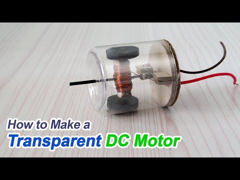 How to Make a Transparent Enclosure DC Motor | DIY Motor projects at home