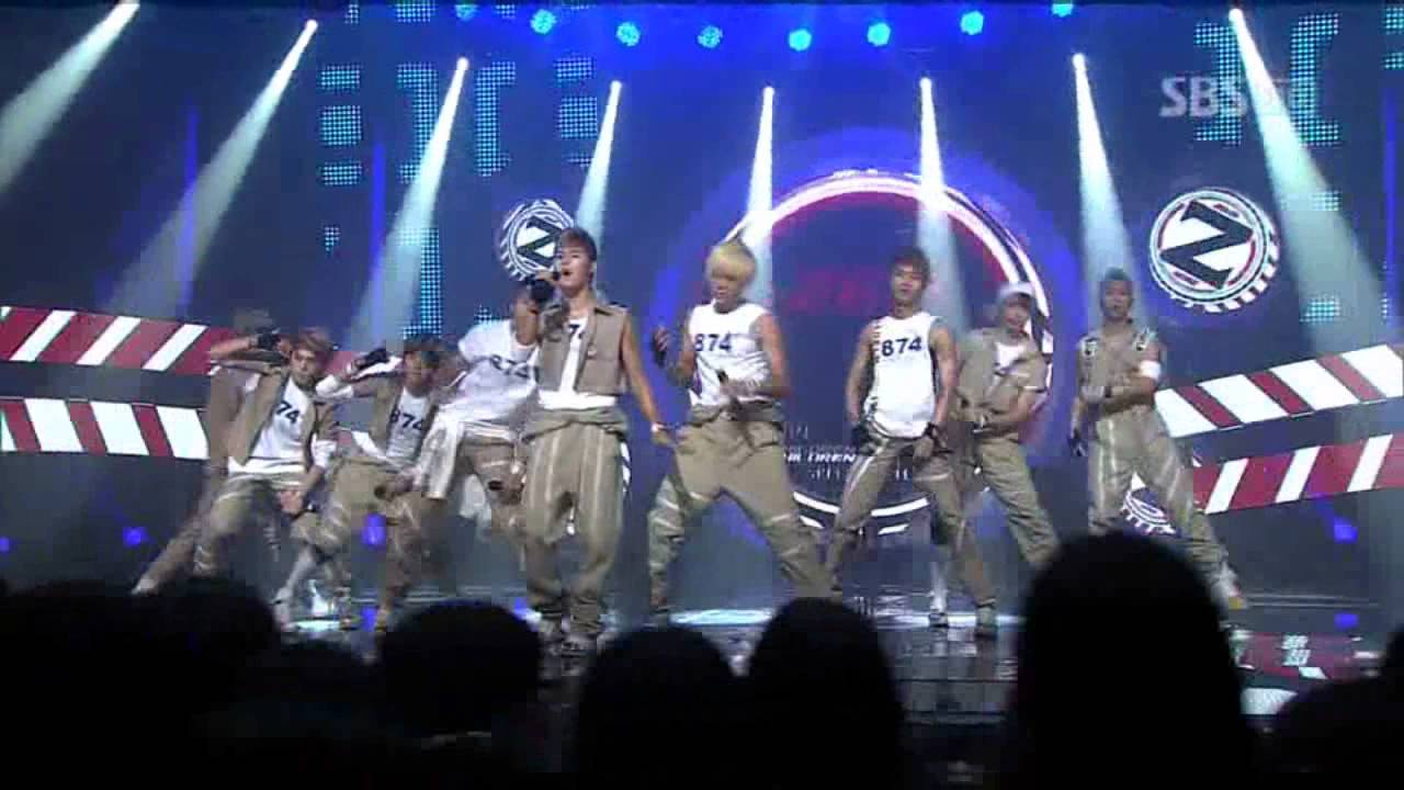 Z: EA - Level Up (Имперские Дети - Прощание) @ SBS Inkigayo Популярная песня 100725