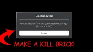 How To Make A Kick Block In Roblox Herunterladen - roblox script kick player