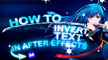 How To invert Text in After Effects | After Effects Tutorial Invert Text