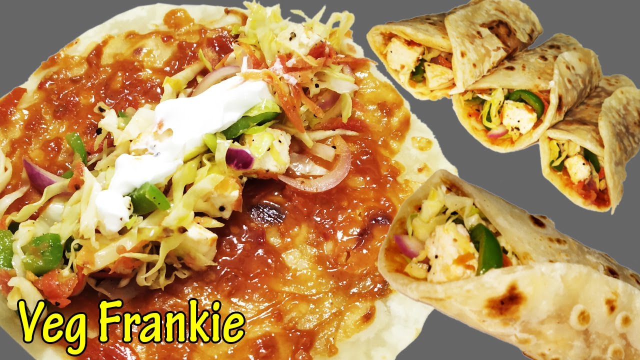 Street Style Tava Paneer Frankie I Veg Schezwan Frankie I Instant Veg Cheese Frankie Recipe | Monicaz Kitchen