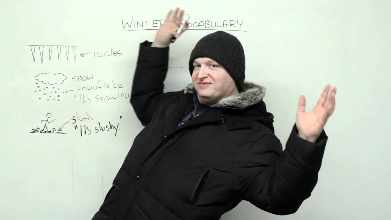 ⁣Winter Vocabulary in English