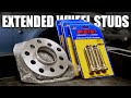 How to Properly Install Extended Wheel Studs & Spacers // NEW WHEEL REVEAL