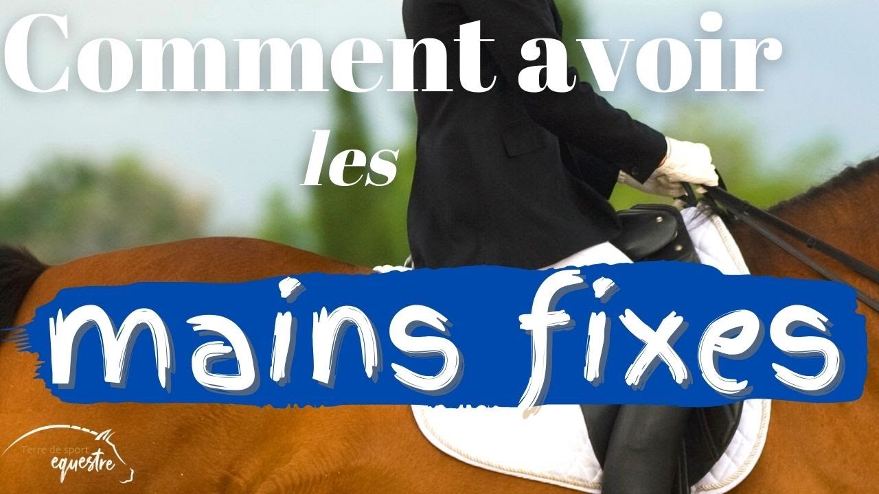 Comment avoir les mains fixes à cheval 