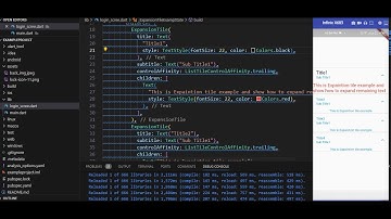 ExpansionTile  Widget | Flutter | Dart