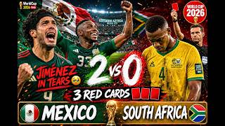 3 RED CARDS, JIMENEZ TEARS & A WORLD CUP OPENER FOR THE AGES 🤯🇲🇽 Mexico 2-0 South Africa