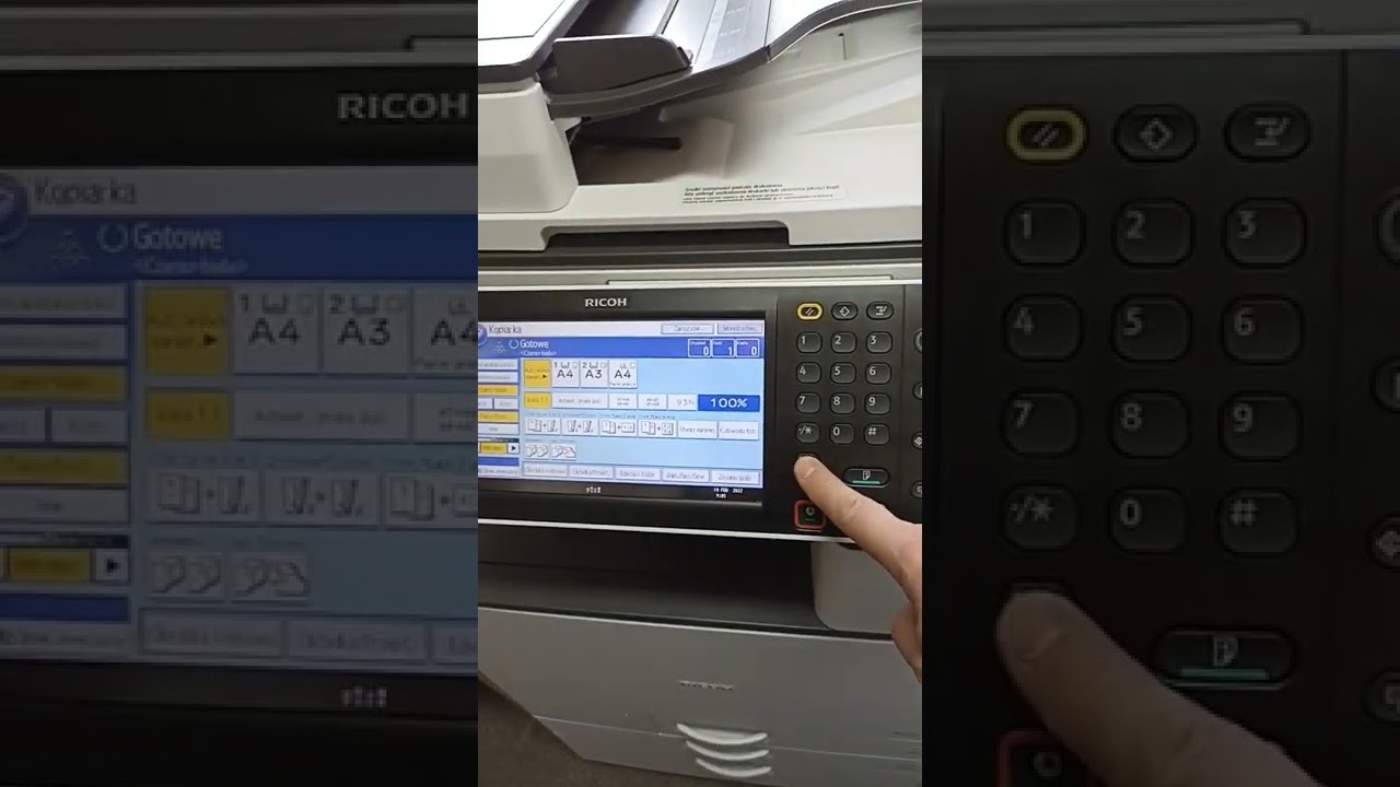 Service mode Ricoh photocopier 