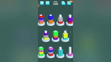 Nuts Sort Level 219-220 #gameplay #nutssort #androidgames #nutsandbolts