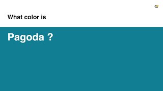 Pagoda color #127e93 hex color - Green color - Warm color 127e93