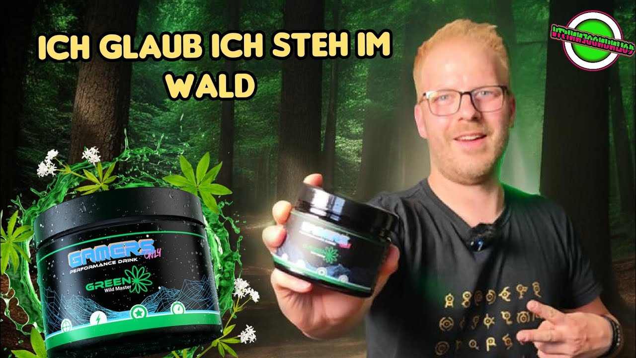 GREEN Wild Master von GAMERS ONLY im Test - Waldmeister Performance Drink Gaming Booster Energy